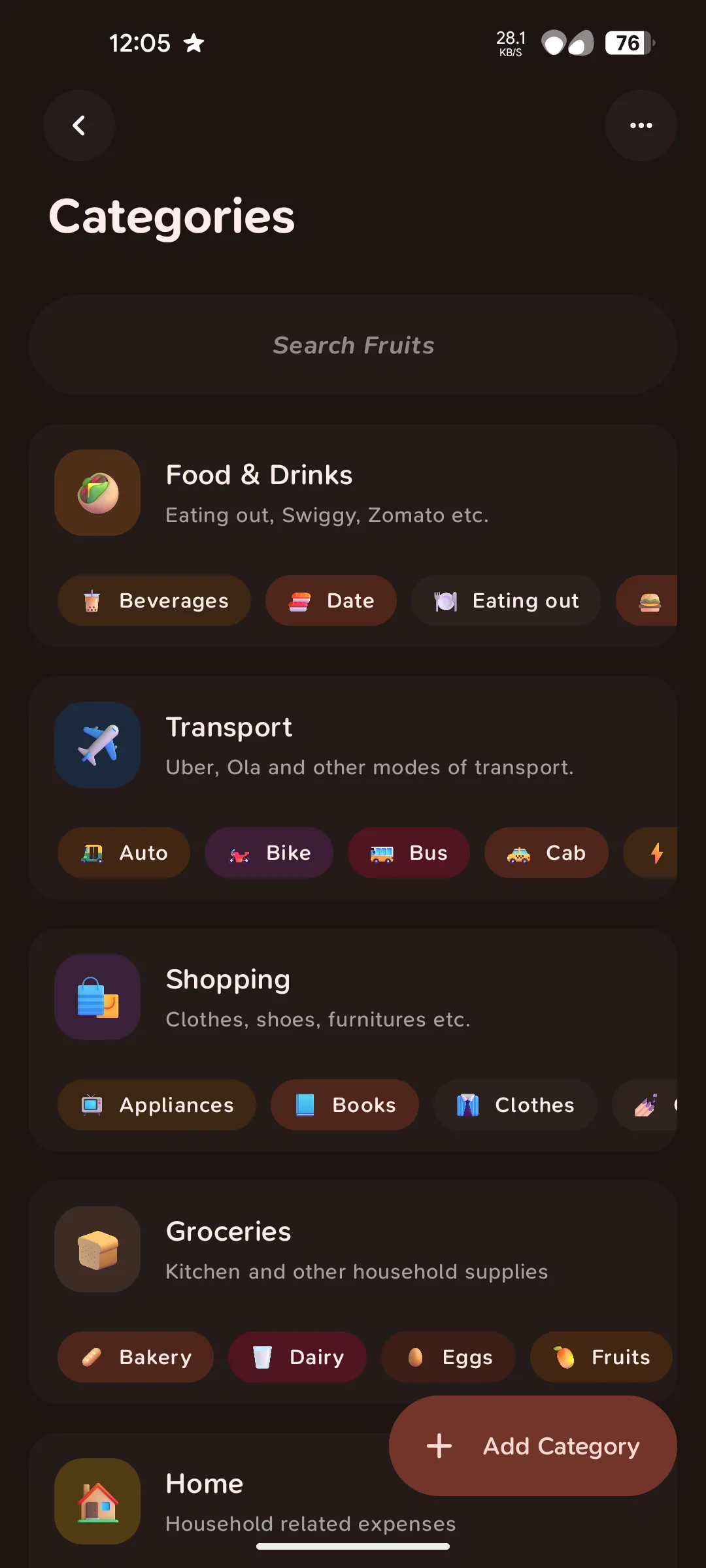 Categories